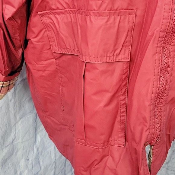 MISTY HARBOR Red Hooded All‎ Weather Jacket Medium - Picture 4 of 9